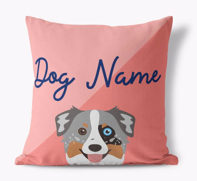 Peeking Name: Personalised {breedFullName} Cushion